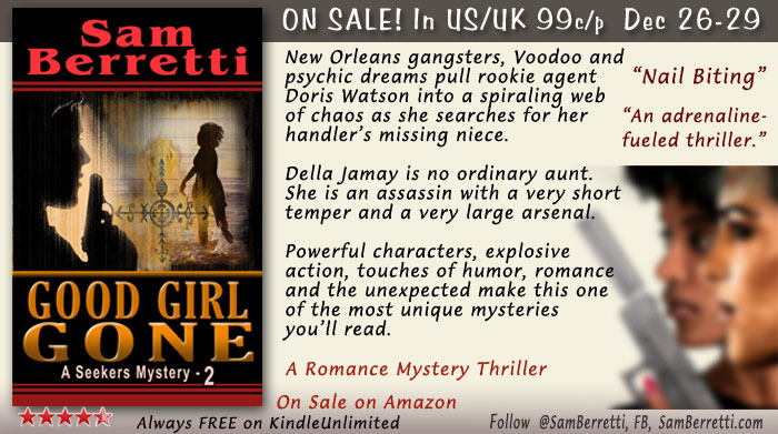 SamBerretti's tweet photo. #ThursdayMorning #ThursdayThoughts :: SignsYouHaveScrewedUp
Never, never take the niece of an assassin!
A #mustread #thriller, steamroller of a book.
A top-rated, explosive #mystery & hot!
#eBooks #Romance #GoodReadsMob #99cents #BookSale
Here>> https://t.co/lVjKpKLMVX https://t.co/Y278UJpRcS