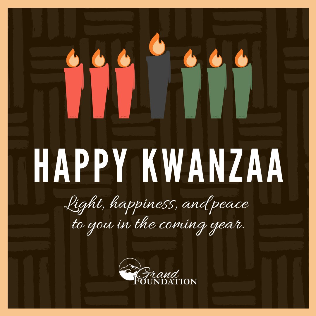 Happy #Kwanzaa from the #GrandFoundation!