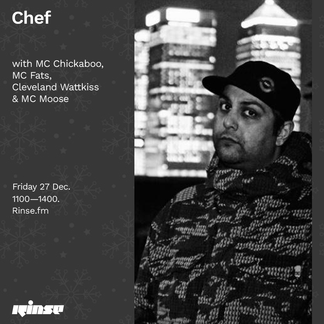 RinseFM's tweet photo. Just around the corner at 11AM it's #Chef with @mcchickaboo @mcsingingfats , #ClevelandWattkiss &amp; #MCMoose! Live on https://t.co/QXtY4j2YRb &amp; 106.8FM #RinseFM https://t.co/boFUwFhyYZ