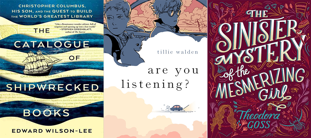 a collage of three book covers