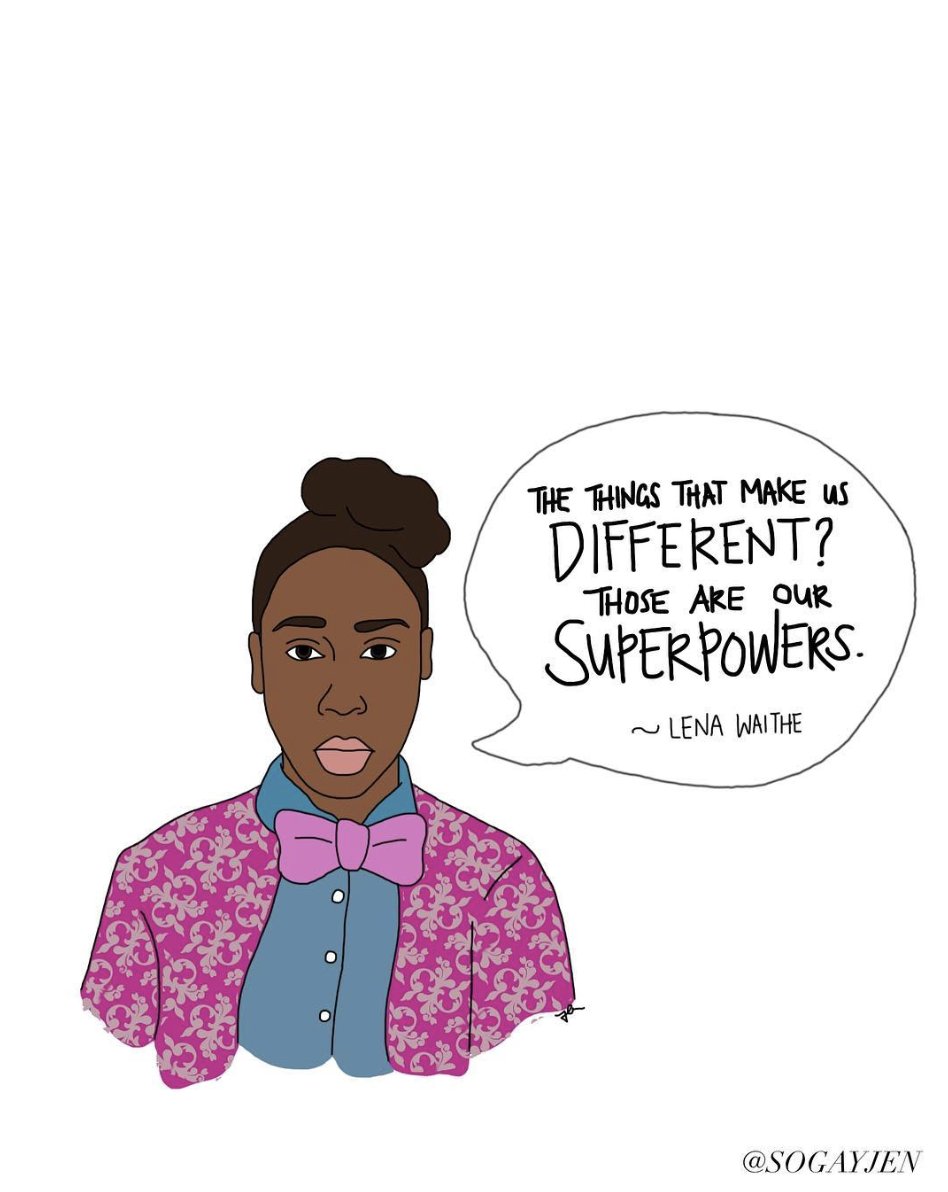 You are more powerful than you know 🌈 If you're in crisis, we're here 24/7 to support you at: 866.488.7386 or text/chat at: thetrevorproject.org/help 📲
🎨 portrait of @LenaWaithe by <a href="/sogayjen/">sogayjen</a> 🎨 
#lgbtq #trans