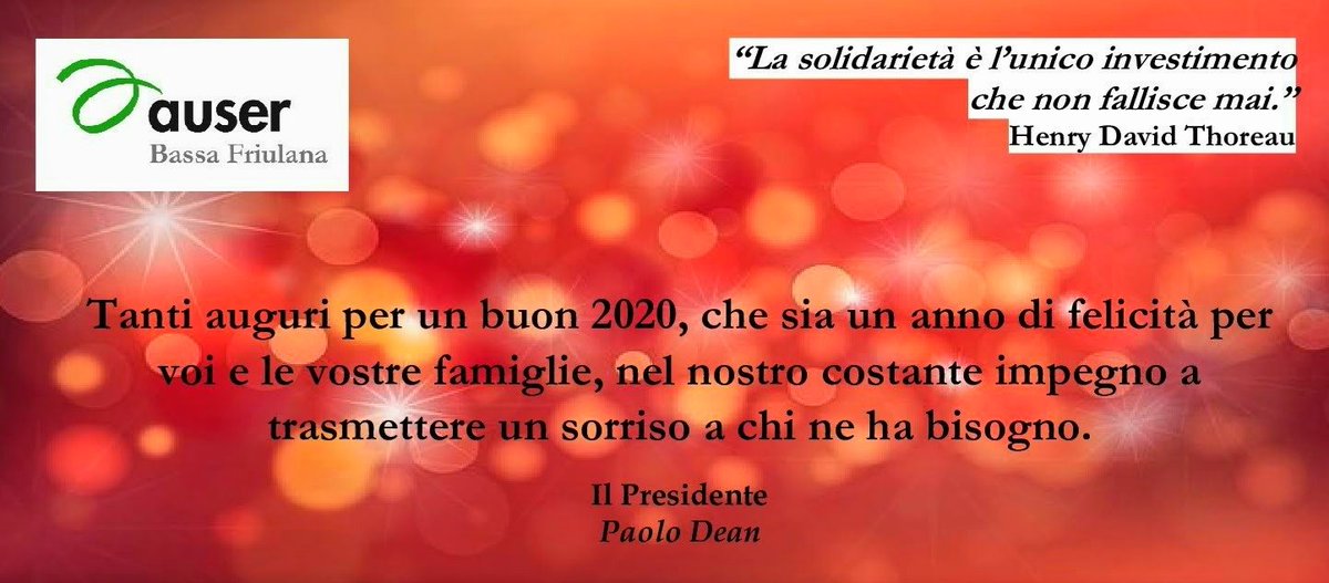 AUSER Insieme Bassa Friulana APS - ETS (@auser_bassa) on Twitter photo 