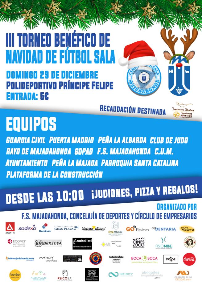 RMajadahonda's tweet photo. SOCIAL | Un año más estaremos presentes en el Torneo Benéfico de Navidad de Fútbol Sala. Este año es la tercera edición 🤗

#SienteElRayo ⚡️ https://t.co/fG5WWXw4ko