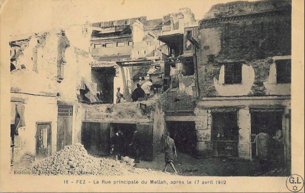 In 1912 France made Morocco a protectorate. On April 17, Moroccan troops revolted, attacking their French officers as well as European and Jewish quarters of the city. 66 Europeans, 42 Jews and 600 Moroccans were killed.