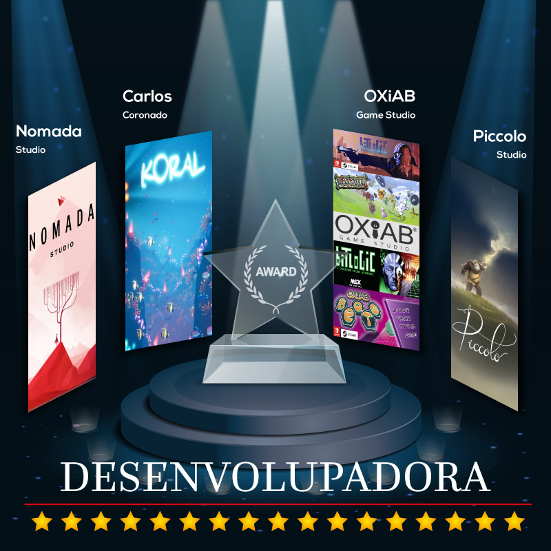 Els #desenvolupadors nominats a Millor desenvolupadora catalana de videojocs per als #GamingCatAwards que s'atorgaran al #5MinutsMés són: <a href="/nomadastudiobcn/">Nomada Studio - NEVA & GRIS</a> per #Gris, <a href="/CarlosGameDev/">Carlos Coronado</a> per #Koral, <a href="/OXiABgs/">OXiAB Game Studio</a> per <a href="/Bitlogic_Life/">Bitlogic, A Cyberpunk Arcade Adventure</a> i <a href="/Piccolo_Studio/">Piccolo Studio - After Us 🌱</a> per #AriseASimpleStory #GamingCat