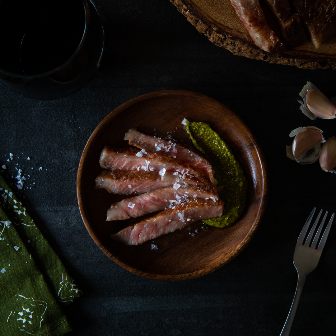 You'll want to save this one for yourself. Enjoy the extremely rare and highest possible grade of Kobe beef, an A5-grade BMS 12 Ribeye. Available for a very limited time on HolyGrailSteak.com.