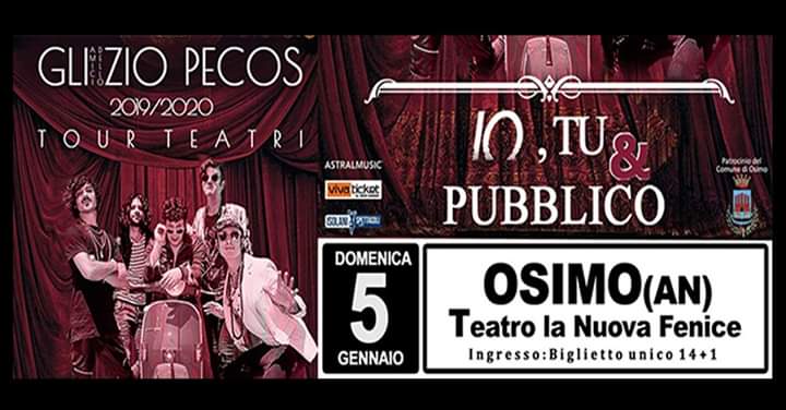 gliziopecos's tweet photo. Buone feste a tutti. E sotto il clima magico del Natale e del nuovo anno vi aspettiamo per un bellissimo concerto. #concert #Italia #eventimarche #anconaspettacoli #amat #tickets #osimo #christmas #show #teatro #teatre https://t.co/k6mI8cY0XO