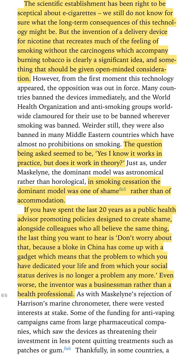 E-cigarettes: “The question being asked seemed to be, ‘Yes I know it works in practice, but does it work in theory?’ ... in smoking cessation the dominant model was one of shame rather than of accommodation.”