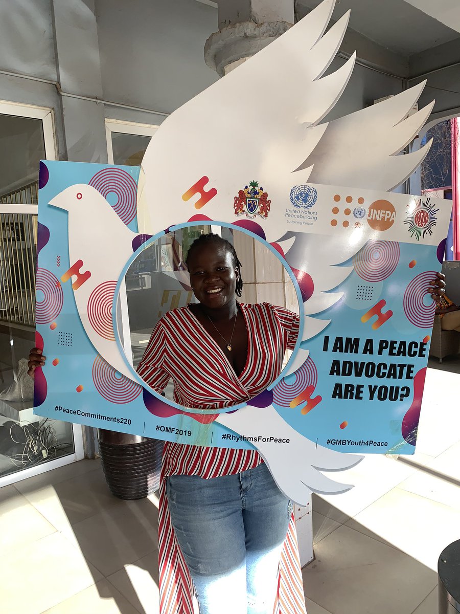 NdureIsatou's tweet photo. Excited to participate in the Peace Campaign.
I commit to instil the notion of togetherness in my family members most especially my young ones.
#PeaceCommitments220
#RhythmsForPeace
#OMF2019 https://t.co/A4RemaqCkE