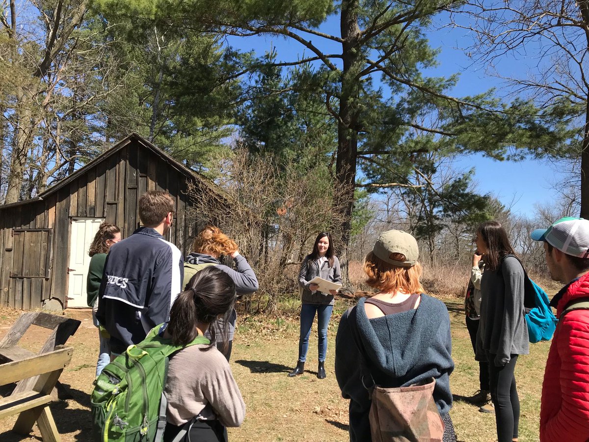 Education & Communications Fellows interact with visitors to share Aldo Leopold's story and inspire a land ethic!