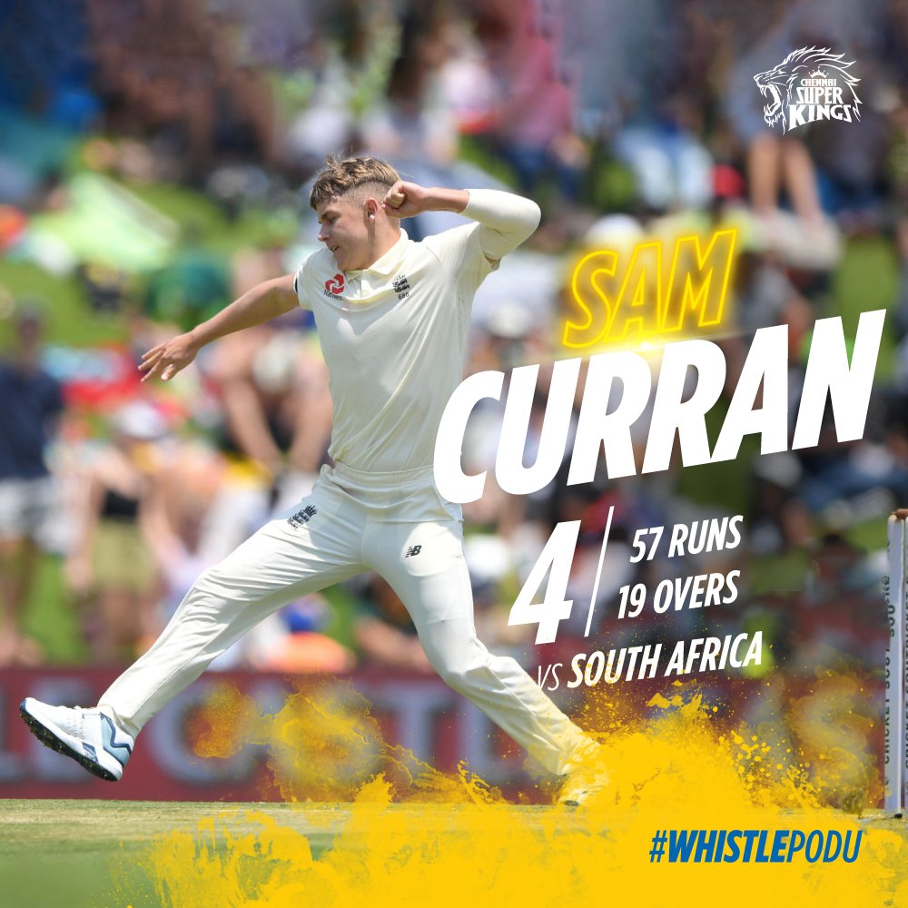 ChennaiIPL's tweet photo. Kadai Kutty Singham exerts great fours on the Proteas! #4fer #WhistlePodu #SAvENG 🦁💛 https://t.co/Gst44yyG6i