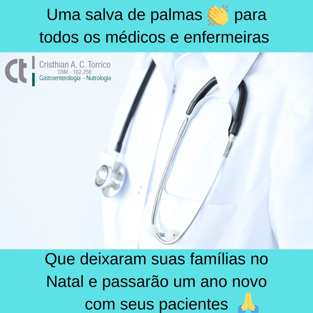 DrACTorrico's tweet photo. #Nutrologia #Gastroenterologia #CuidadosPaliativos #Saúde #Sáudavel #ViverBem #FelizNatal #Natal #AnoNovo #Médico #AnoNovo2020 #DrACTorrico https://t.co/3LAJ7z70KL