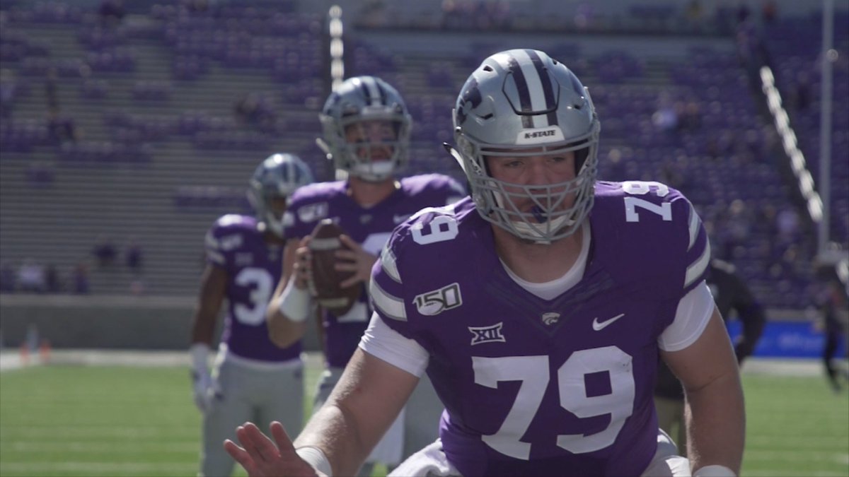 kevinsjuts's tweet photo. Had a great time chatting with Seward grad &amp; Kansas State center Adam Holtorf in Manhattan.

Great dude.  Super smart.  Solid career.  
@aholtorf79 @SewardBlueJays @KStateFB

Interview airs tonight on @1011Sports! https://t.co/87Q6oGAUlm