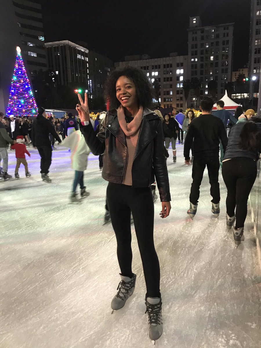 It’s been nice taking a break from the #actorslife to be present with family and just relax. I’m the type of person who won’t take a break unless I’m forced to. So I’m forcing myself to slow down this week. Here are some pics from my Christmas Eve night of ice skating... 💕🎄☺️