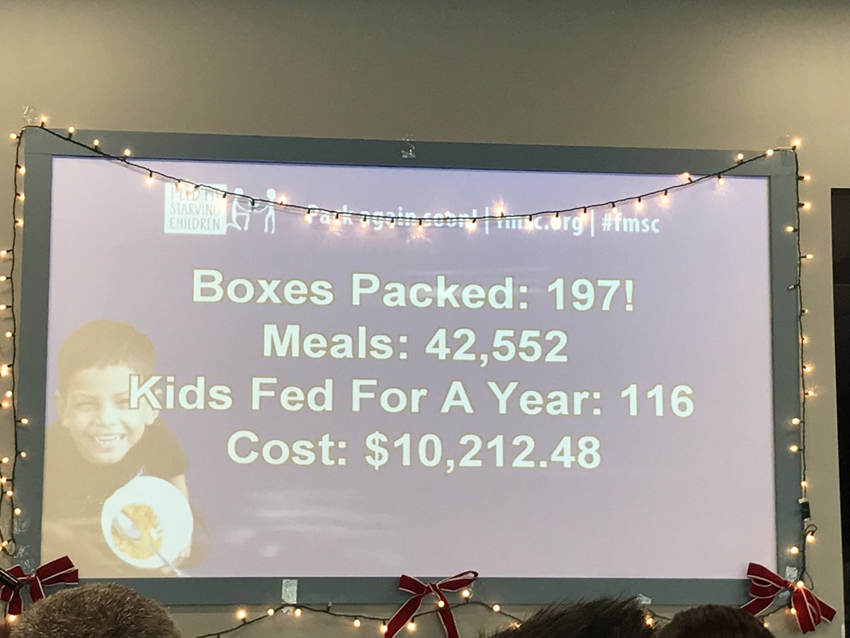 Kids feeding kids! Giving back on the day after Xmas <a href="/fmsc_org/">Feed My Starving Children</a>! #CAsmiles #CAwow #engageD64