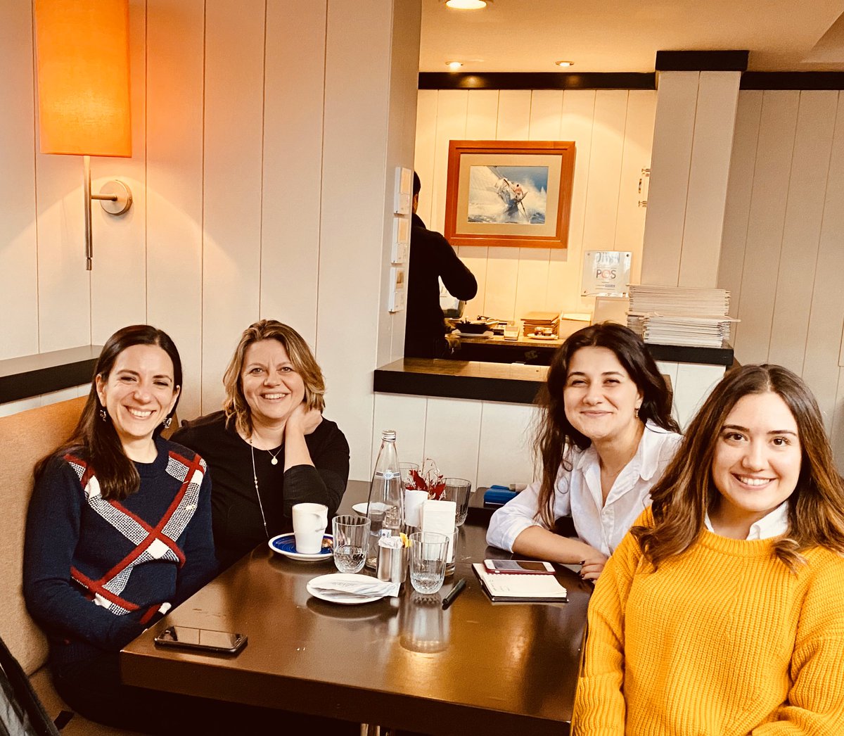 Multimodallang's tweet photo. Meeting of @GestureSignLab and @tilbegoksun labs @DemetOzer11 @ozyurek_a @DilayKaradoller new projects, colloborations #space #gesture #language #cognition #istanbul #end2019 https://t.co/0WcCe2qkE5
