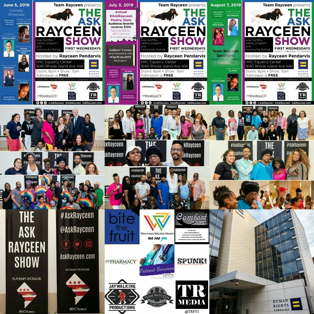 RayceenFans's tweet photo. The final #TBT of the year: The eighth season of @AskRayceen in 2019, hosted by @RayceenHRH and produced by @TeamRayceen
#TBThursday #tbt2019 #2019inReview #2019Recap
#dcevents #artsdc #dcarts #artdc #dcart #202Creates #dontmutedc #dc #dmv #community #DCProud #dchistory #dc2019 https://t.co/6oUAEzlM4r
