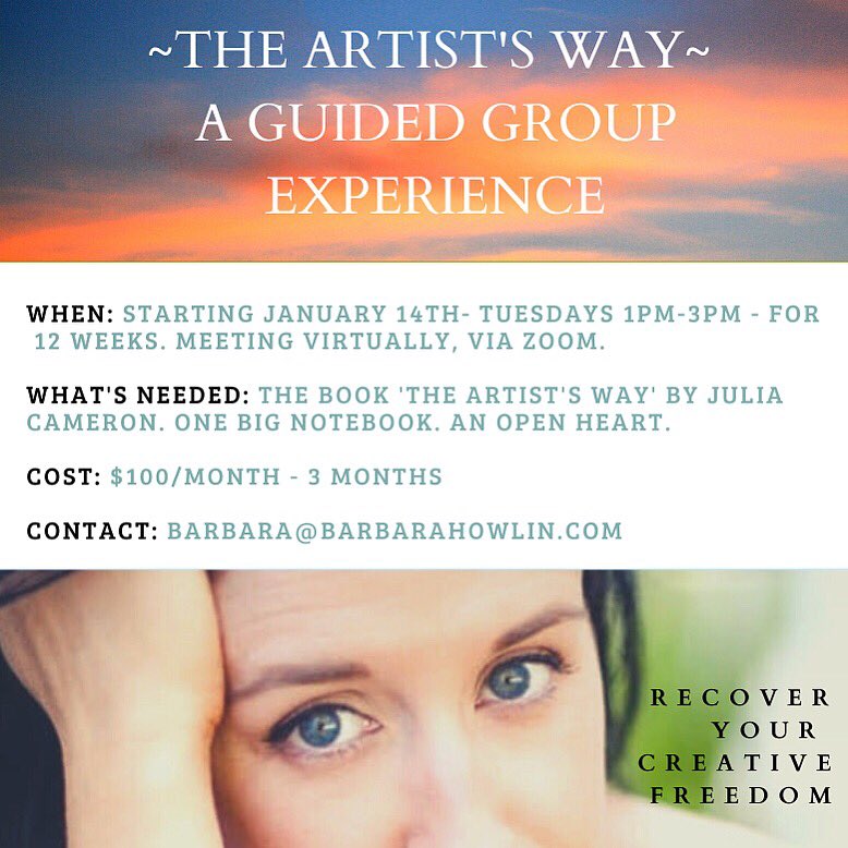 babshowlin's tweet photo. 2 spots left for the #ArtistsWay #January journey. Treat yourself! Join us 🌱 #newyear #completeyou #artist #actor #writer https://t.co/01JhCeD45p