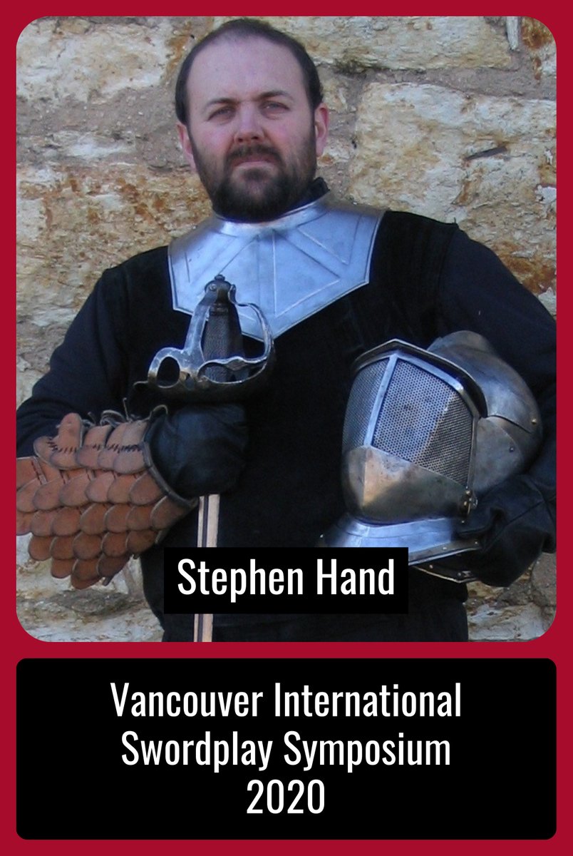 VanSwordplay's tweet image. The next instructor in our lineup will be hosting an intensive track on English Martial Arts! Stephen Hand will be at VISS 2020!

Register now at:
vancouverswordplay.com 

Early Bird Registration will be ending on January 12th 2020! 
 
#VISS2020 #HEMA #VancouverSwordplay #VISS