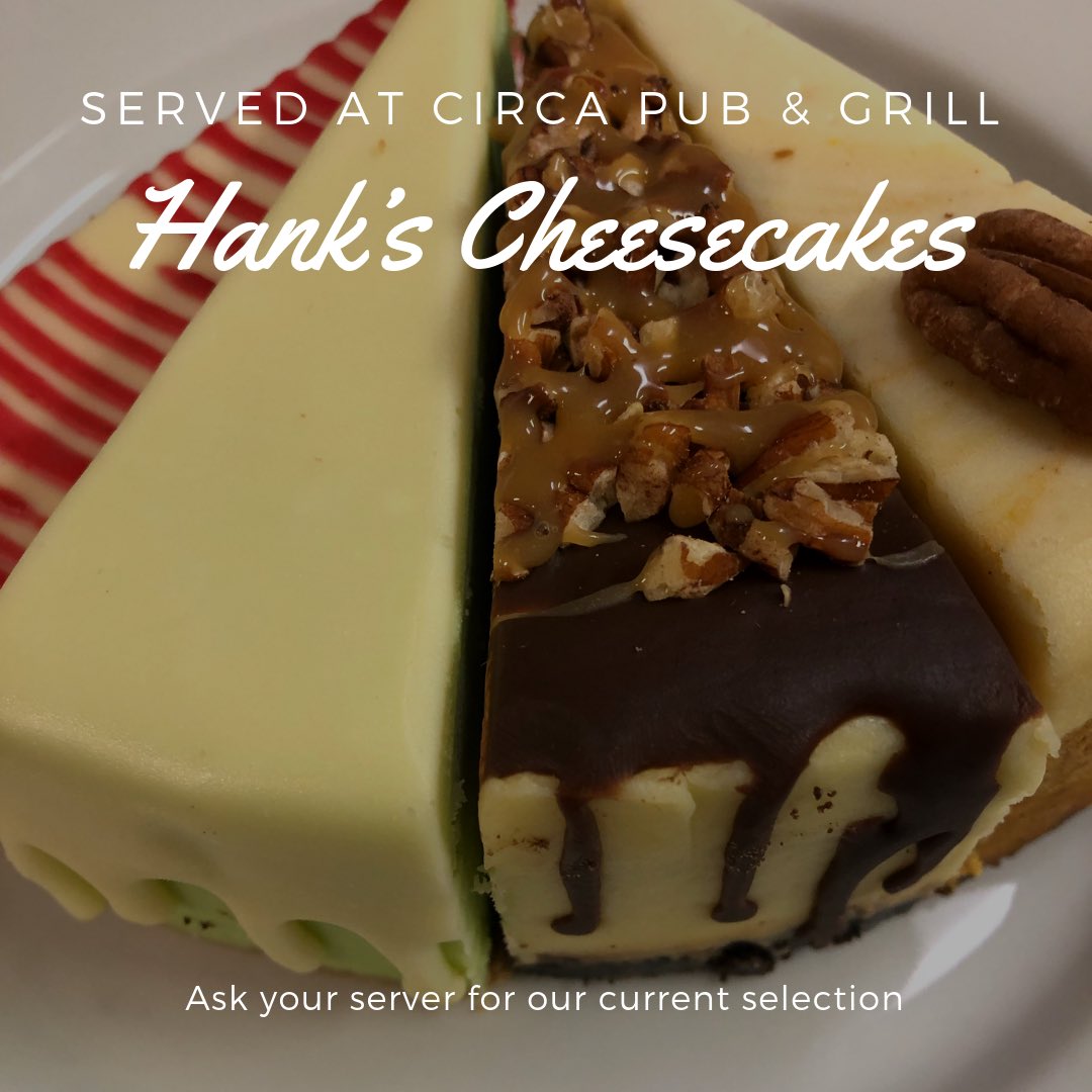 circapubgrill's tweet photo. If you didn’t get enough holiday sweets, we have got you covered 🍰
#circapubandgrill #cheesecake #dessert https://t.co/E2jW6nEq1F