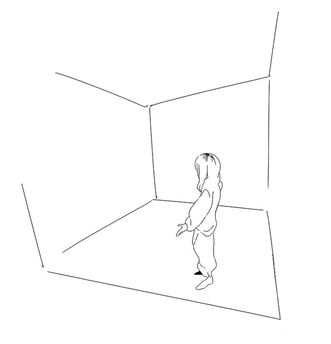 何もない空間にガスやキューブを配置して
オシャレ感を出す作戦 