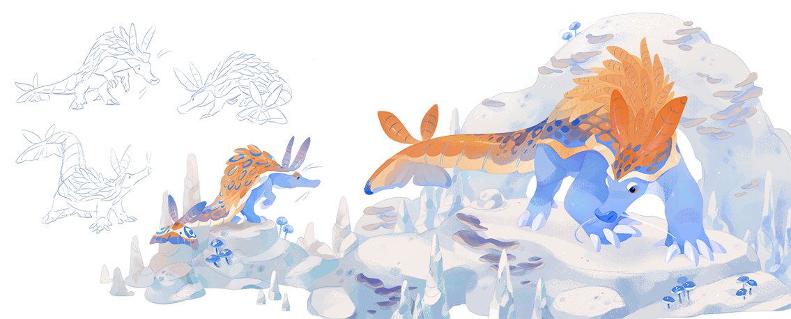 CitrusFoam's tweet photo. Was going to do a 2019 art summary but then I remembered I spent the first half doing thesis stuff (。┰ω┰。). Still like these tho https://t.co/JfJR0QhxM9