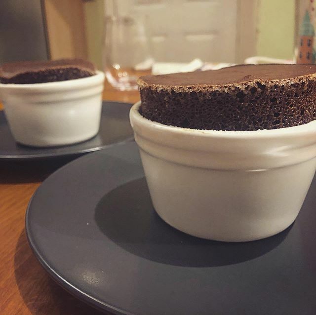 jackjwatts's tweet photo. My first attempt at chocolate soufflé! Not too shabby! https://t.co/TQKmww6WGq https://t.co/N6wD8q7jpd