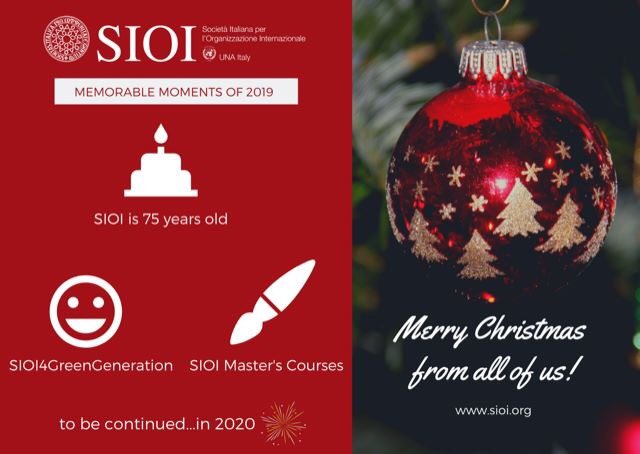 Buone Feste da tutti noi! 🎄

#SIOI #Natale2019 #SIOIUNAItaly