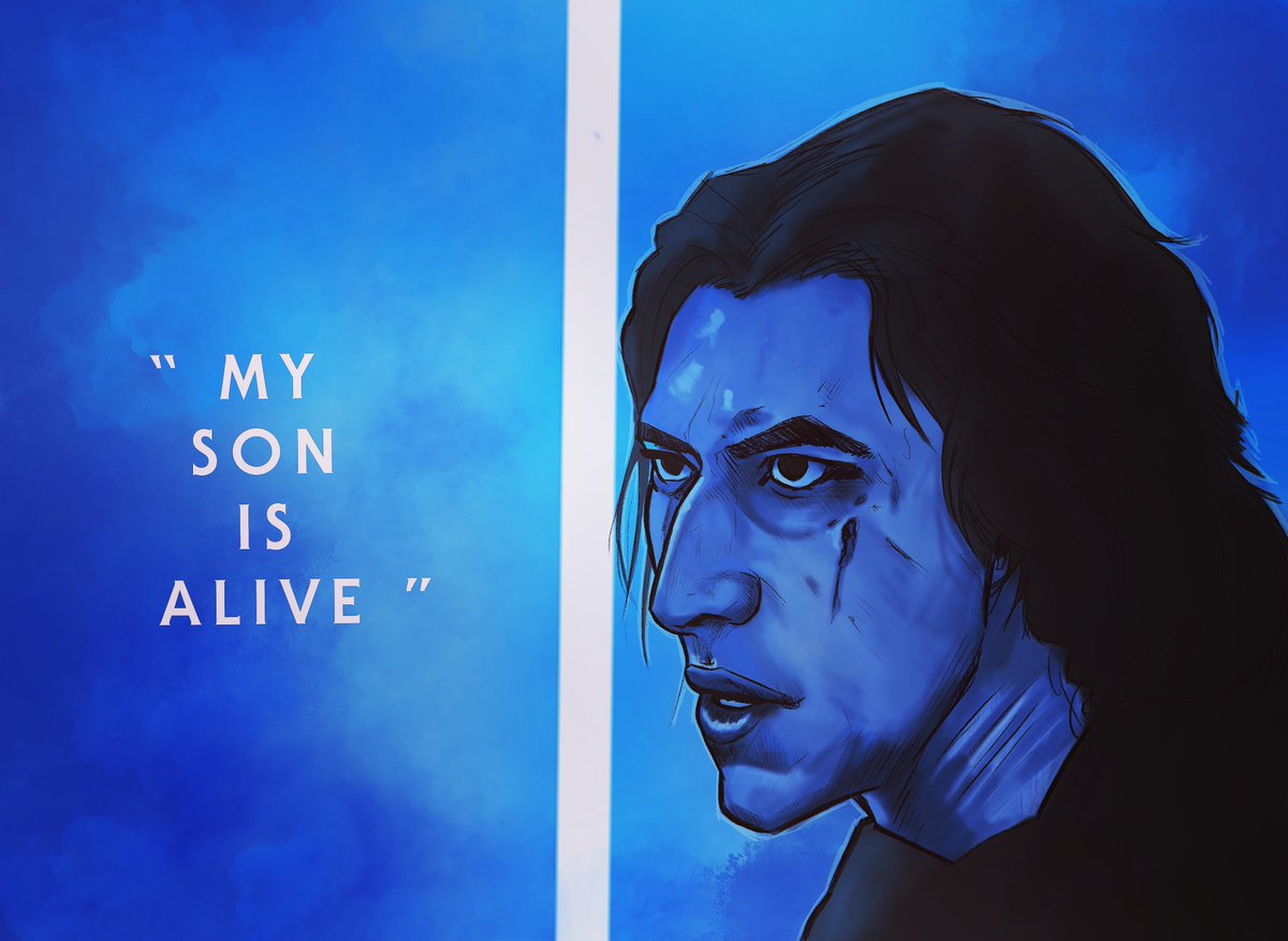 “My son is alive” 

The Rise of Skywalker the final chapter of the saga, fun, thrilling but yet something missing.

Off for a second viewing on Monday. 🤘🏻

#theriseofskywalker #starwars #episodeix #bensolo #kyloren #art #illustration #illustrator #artist #movie #hansolo