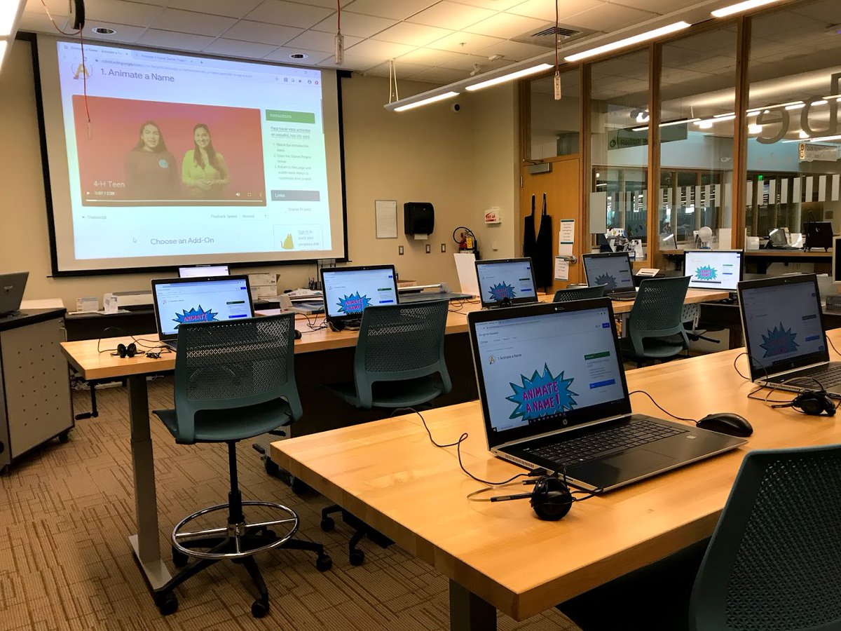 TheNewNPL's tweet photo. Lavanya got into the #coding spirit at the #Novi Public #Library's latest coding program, featuring a Google CS First Hour of Code activity! Check out what you can create at https://t.co/zGpah7vTYY. #readytocode #csfirst #codeyourhero @GoogleForEdu  @ALALibrary https://t.co/Q2qz88V0RU