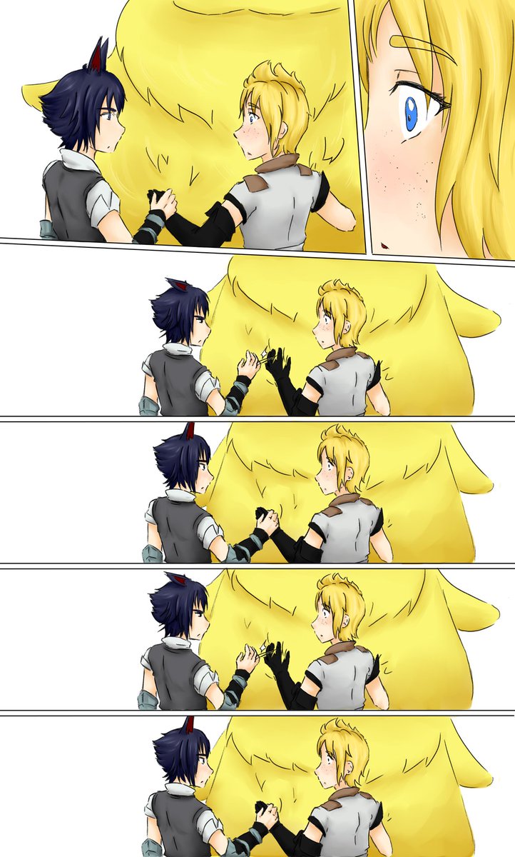 KocosCollection's tweet photo. Another tiny comic I drew for the floof! Let me introduce to you jealous Nyactis.
#ffxv #chunkobo #fluff #chocobo #promptoargentum #noctisluciscaelum #nyactis #promptis https://t.co/SM6aVFUsFZ