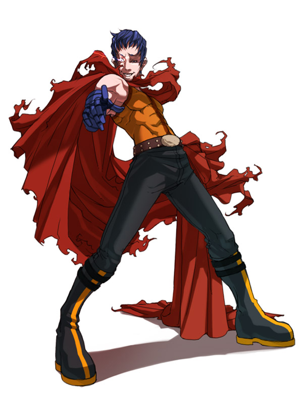 K9999Age: 16Country: ???Team: NESTS TeamOrigins: KOF 2001the 9999th attempt at a kyo kusanagi clone, K9999 is considered the "perfected" specimen. he doesn't actually know that he's a clone, though. he considers k' to be his ultimate rival and hates him with a passion.