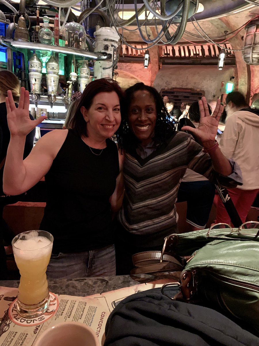 krispekitty's tweet photo. @TheoGermaine @dilfsarek Here’s me doing Star Trek at the Star Wars Cantina in disney world!! #startrekforlife https://t.co/qf8ReBiygO
