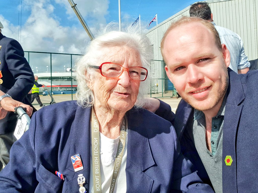 Massive highlight of this year for me was meeting Mrs Lorna Cockayne during the #dday75 commemorations. Lorna was a Wren during #WW2 and worked on Collosus at Bletchley Park in 1944. I would have loved to spend more time speaking to her. What a lady.