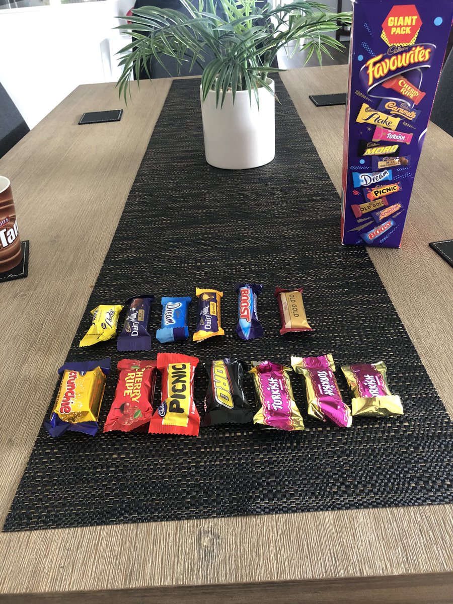 blu_boys's tweet photo. Ok, here’s the list from best(flake)to worst(Turkish delight)the decision is final #CadburyFavourites #DecisionFinal
*yes I added a bit of mayonnaise with a couple of extra TD to highlight how god awful they are🤭 https://t.co/pS3czwPkZW