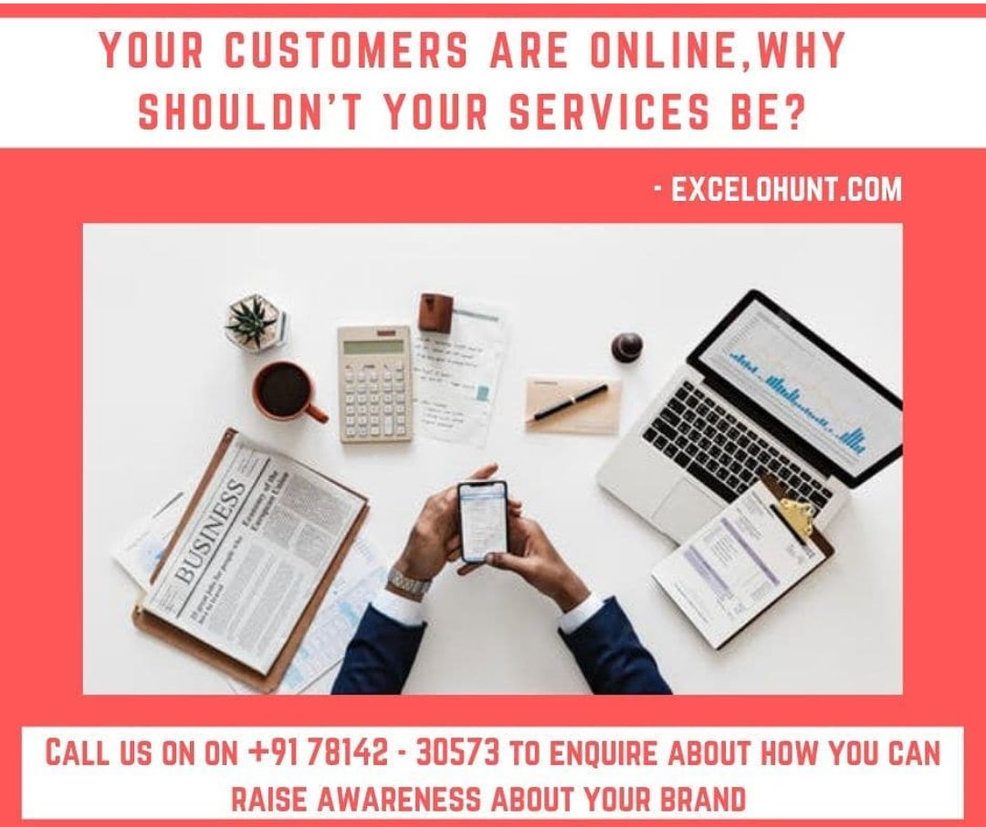 excelohunt's tweet image. It is a great way to creatively engage with your customers and teach them about who you are and what your product does.
So what are you waiting for? Give us a call on +9178142-30573 to discuss your unique campaign
#business #businessowner #services#businessquotes #erp #crm #ai