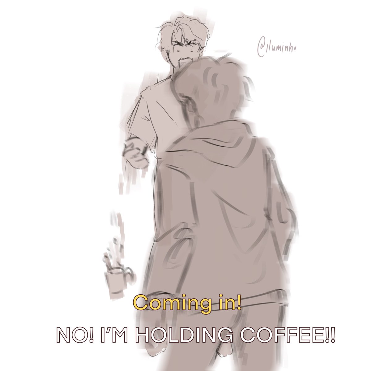 laupical's tweet photo. felix: if i run and leap at chan he will catch me in his arms
chan: 
#skzfanart https://t.co/xUpSKQrtuz