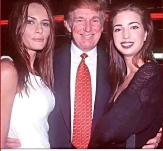 I barely recognize the Mail Order Bride OR Nepotism Barbie! 
Between them, I would say this photo is approximately 12 plastic surgeries ago...?

#TrumpImpeachment 
#TrumpIsALaughingStock 
#TrumpCrimeFamily 
#GOPCorruptionOverCountry 
#NepotismBarbie
#KidneySurgery