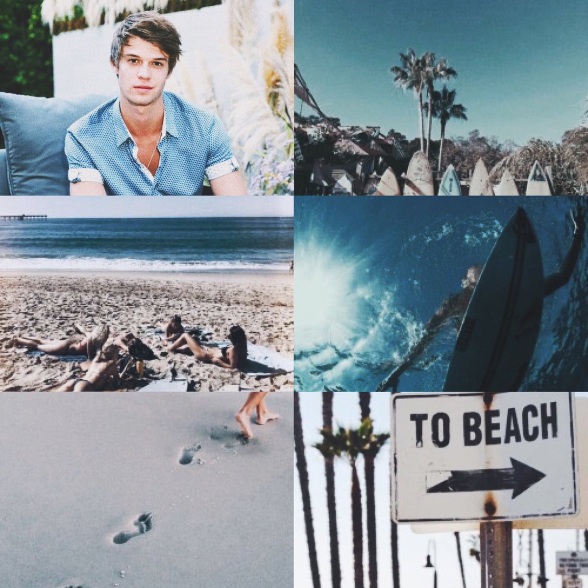 DianaLadris_'s tweet photo. ; sam temple

got a lil inspired to make an aesthetic for everyone’s favorite surfer so comment some songs that remind you of him/ #sastrid (I also added two photos that reminded me of him that didn’t fit)

#samtemple #GONETV #goneseries @MichaelGrantBks https://t.co/J1Gk7PdEwf