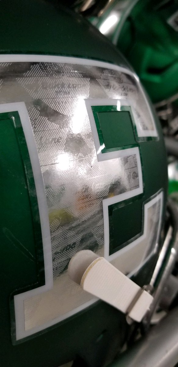 GregSteinerEMU's tweet photo. In the Quick Lane Bowl, @EMUFB is the home team and will be wearing special decals on their helmets with the bowl logo inside the Block E.

Green helmets, green jerseys, white pants

#EMUFB | #EMUEagles | #QLB2019 https://t.co/5jDShmJlSx