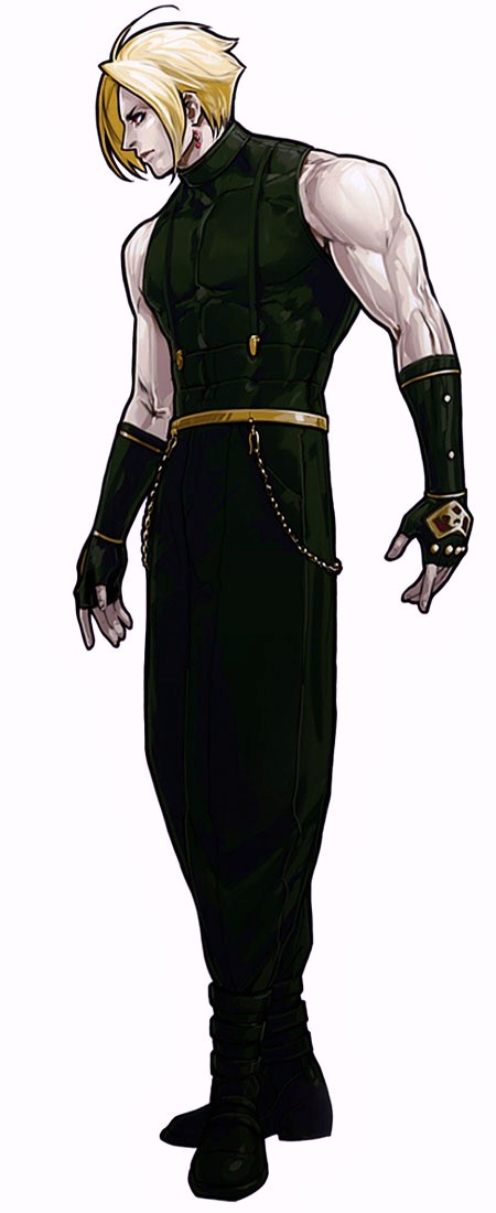 ADELHEID BERNSTEINAge: ???Country: ???Team: N/AOrigins: KOF 03adelheid and his sister rose are the two children of rugal bernstein, though they don't have much of a relationship with their father. the two of them live on a zeppelin, and host the 03 tournament.