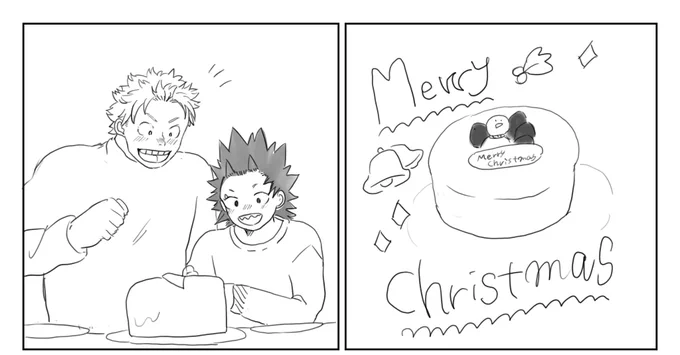 間に合わないだろうから、気分だけでもクリスマス…
ただしケーキかけません???

ヒーローのクリスマスは土日なんだ
きっと…な 