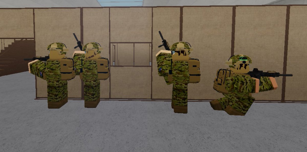 ADF_RBLX's tweet photo. The Australian Defence Force has conducted it's first training since Christmas. Focus was put on breaching and operational skills including fire and maneuver as well as formations. https://t.co/8Qs2XE7HjU