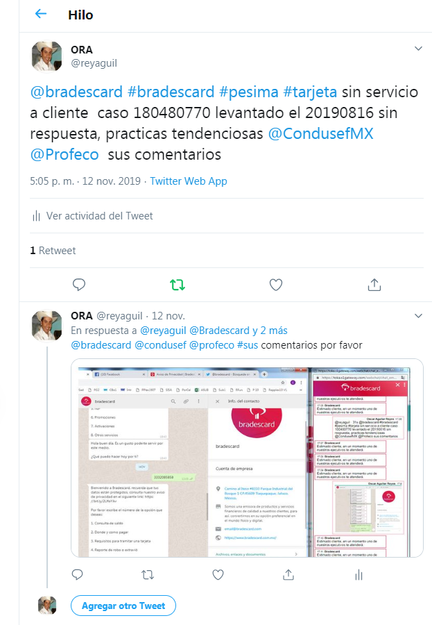 reyaguil's tweet photo. @Bradesco @FernandaMarza no lo hagas son un fraude  @bradesco @condusef @Profeco  evidencia https://t.co/Z1m6gVVtkO
