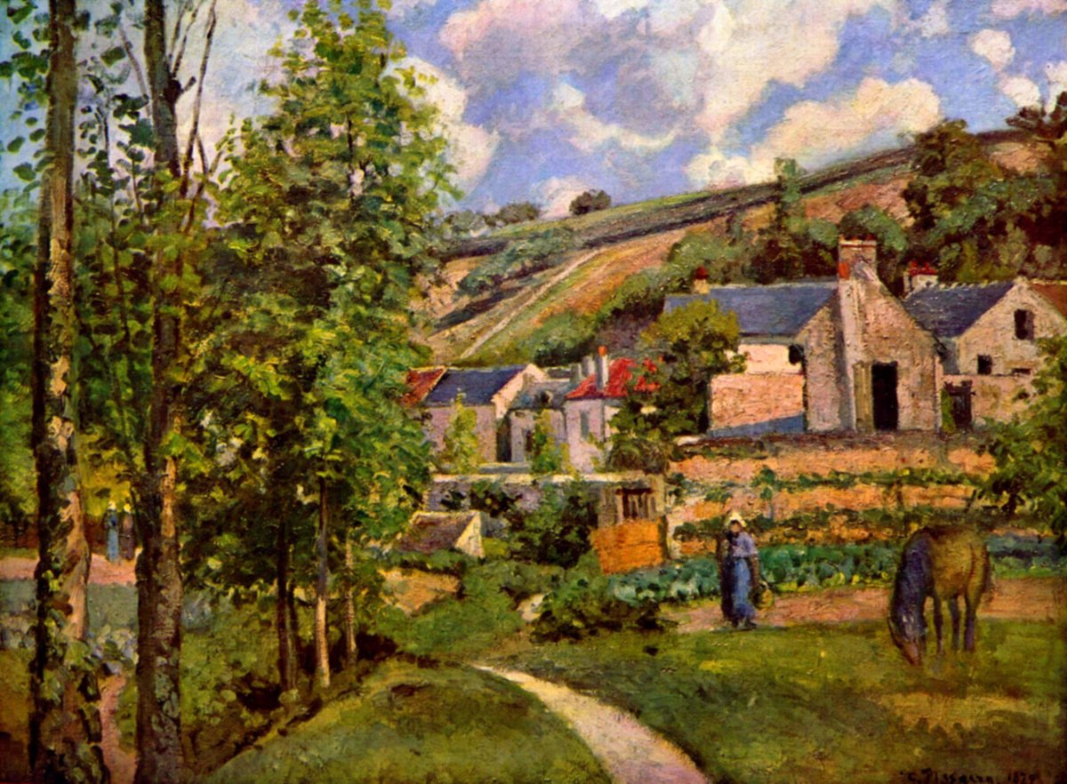 artpissarro's tweet photo. The Hermitage at Pontoise, 1874 https://t.co/LK0N9JoFqI #camillepissarro #danishart https://t.co/93U1MS5FTI