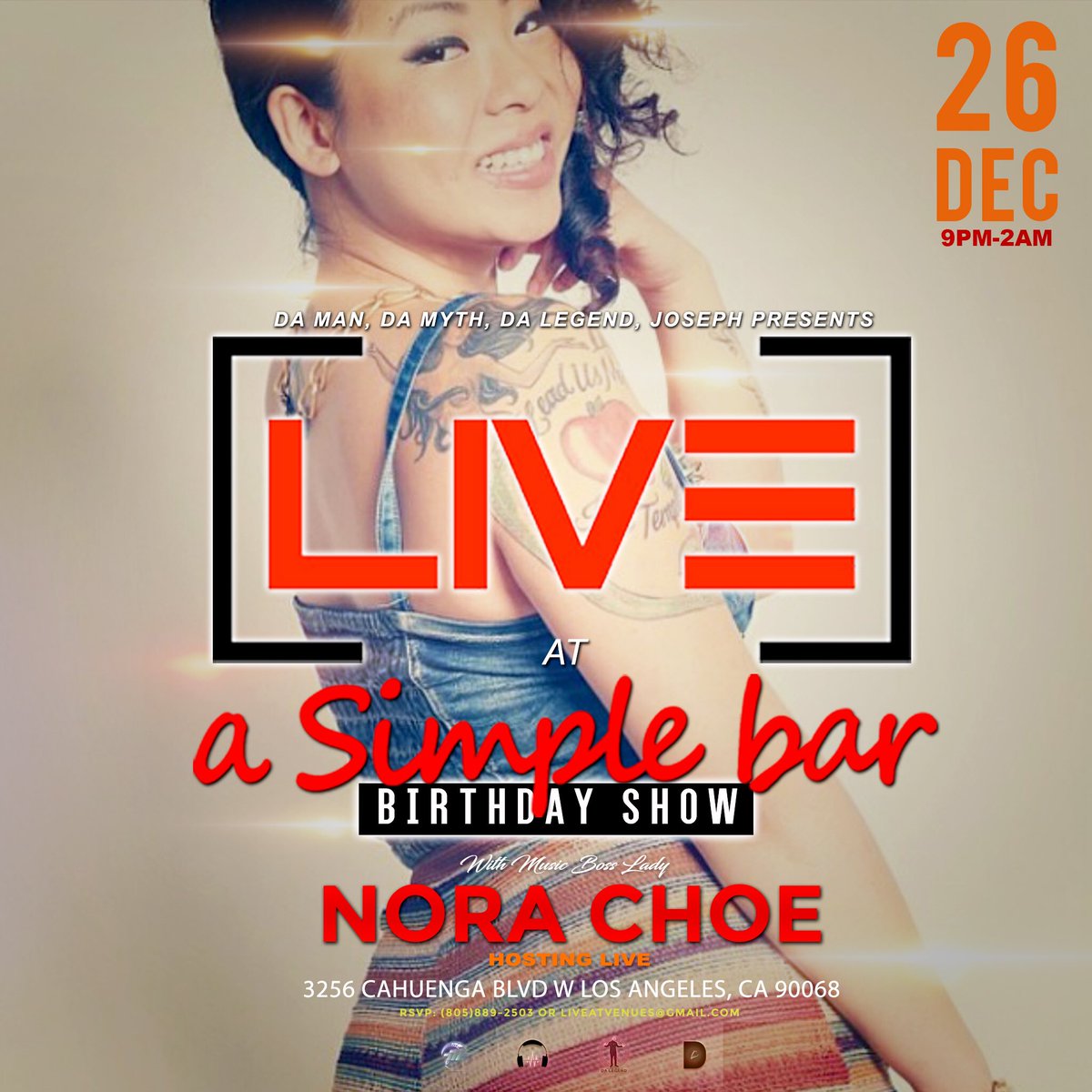 superboss3232's tweet photo. #LIVEatSimpleBar #RedCarpet #Mixer & #Birthday #Show with #LIVE #Performances, #DaManDaMythDaLegendJoseph, @NoritaBango #Hostin with #Dope #RecordingArtist #Performing #Live #TONITE #December 26th #9pm to #2am @ #ASimpleBar, #JHarrisonMusicGroup #LIVEat @judgeitofficial #JudgeIt https://t.co/0YR5viPucp