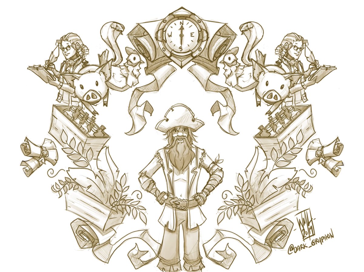 Dark_Gryphon's tweet photo. Artwork for @iii_jat! I got a little carried away XD

#dailyart #digitalart #procreate #seaofthieves #bemorepirate https://t.co/GKS1WNttII