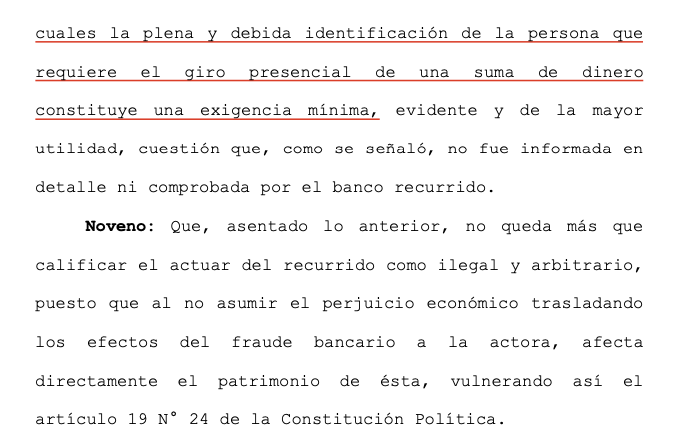 LuisCorderoVega's tweet photo. CS (26.12.2019, rol 21117-2019) Banco debe responder por fraude cometido por un tercero quien suplanta identidad de cliente y realiza giro en efectivo en caja. Verificar la identidad de la persona en un giro presencial es una exigencia mínima. https://t.co/A5s2ZkjdYw