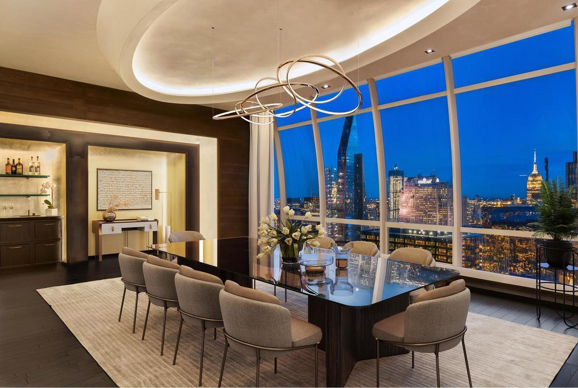 CityRealtyNY's tweet photo. All the holiday lighting one could ever dream of can be had out the windows of some of Manhattan's high-floor skyscrapers. These scenes are from One57's #67B, which was the NYC's 4th biggest deal last week selling for $22,000,000. Reasons to be rich... https://t.co/2e5iFDrx8Y https://t.co/P0S0wvRrZr