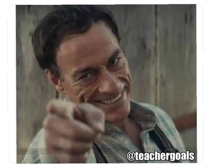 teachergoals's tweet photo. *Kid asks me the same question as several other kids
*Another kid says "The teacher already answered that."
Me:
                    #SecretFavorite https://t.co/7THoa1HIa4